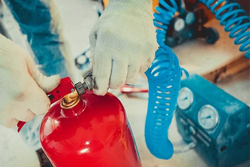 Перезарядка огнетушителей